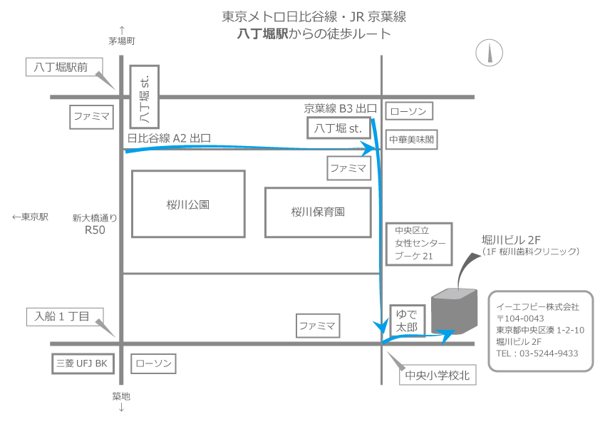 最寄駅からの徒歩ルートMAP
